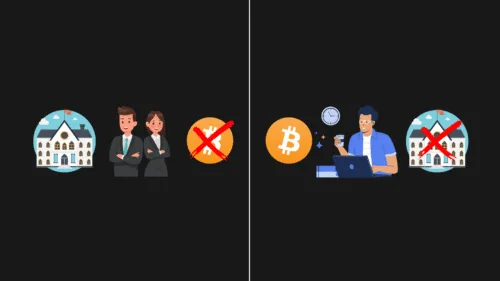 Personas inteligentes rechazan Bitcoin